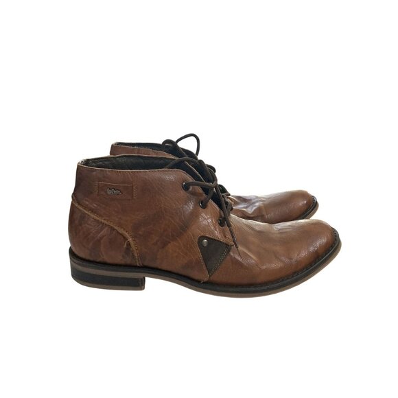 Lee Cooper Men's Size 11 Brown Leather Lace-Up Ankle Boots shoes - Picture 4 of 7
